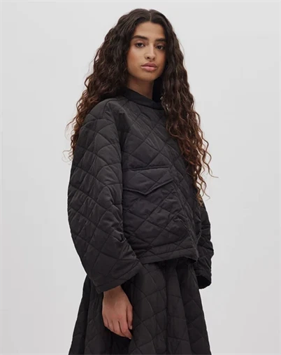 Rabens Saloner - Rhea Tech Quilt Jakke - Black